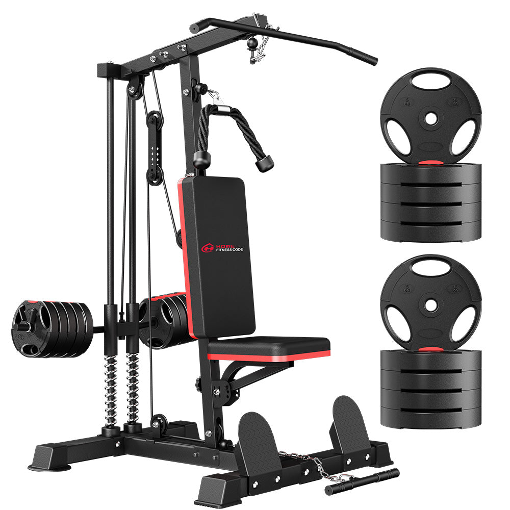 Home Fitness Code Lat Pulldown and Row Cable Machine