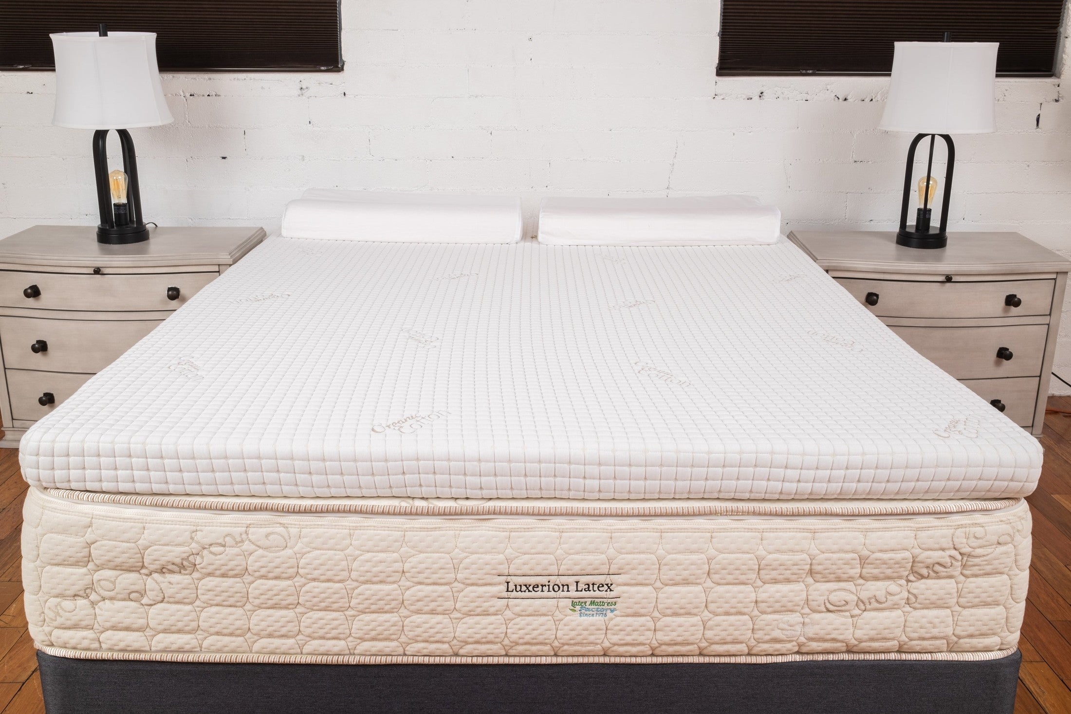 Talalay latex mattress topper