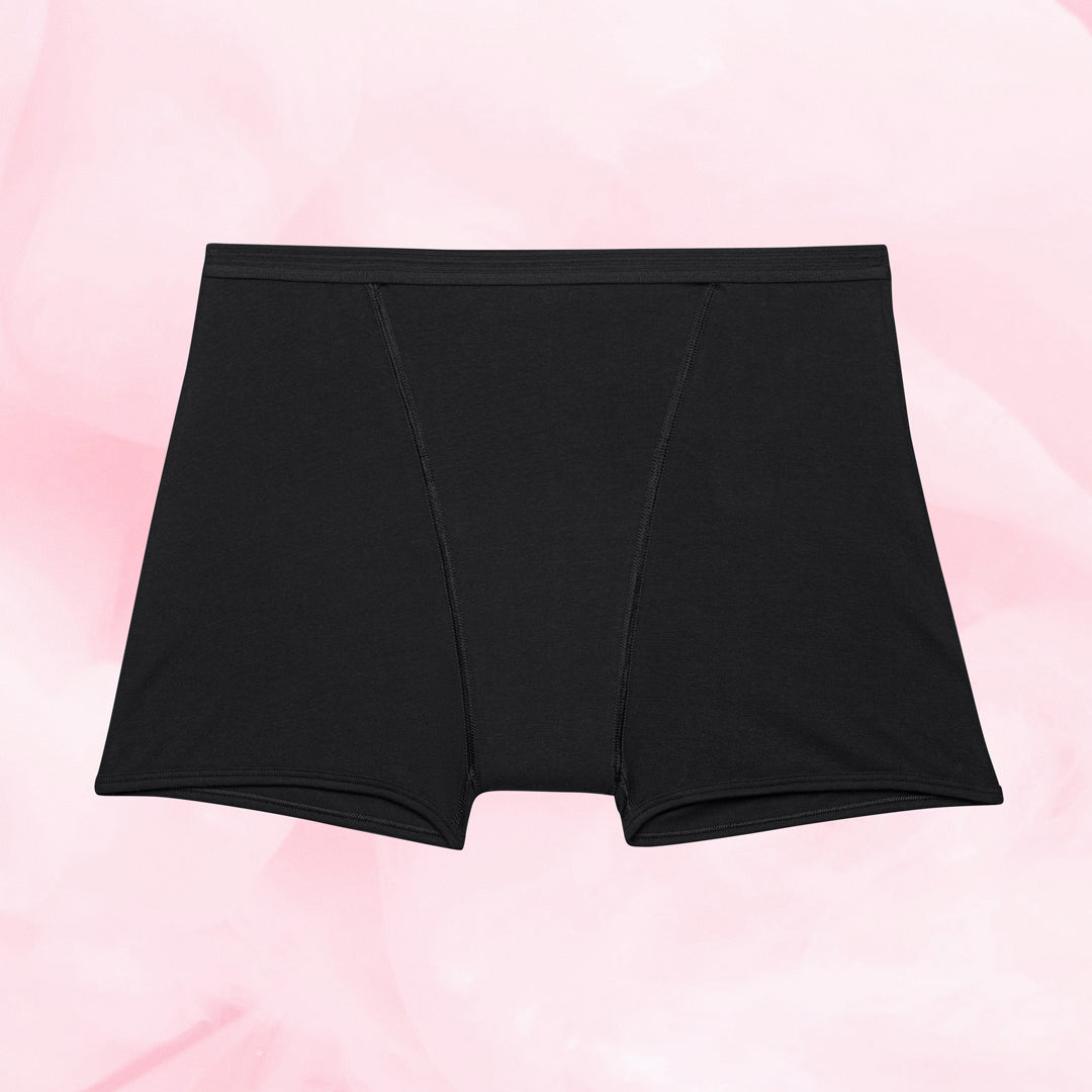 Libresse ComfortFit Sleepwear Boxer -kuukautisalushousut edestä kuvattuna