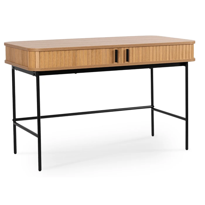 Dębowe rozsuwane biurko Trish 120 cm