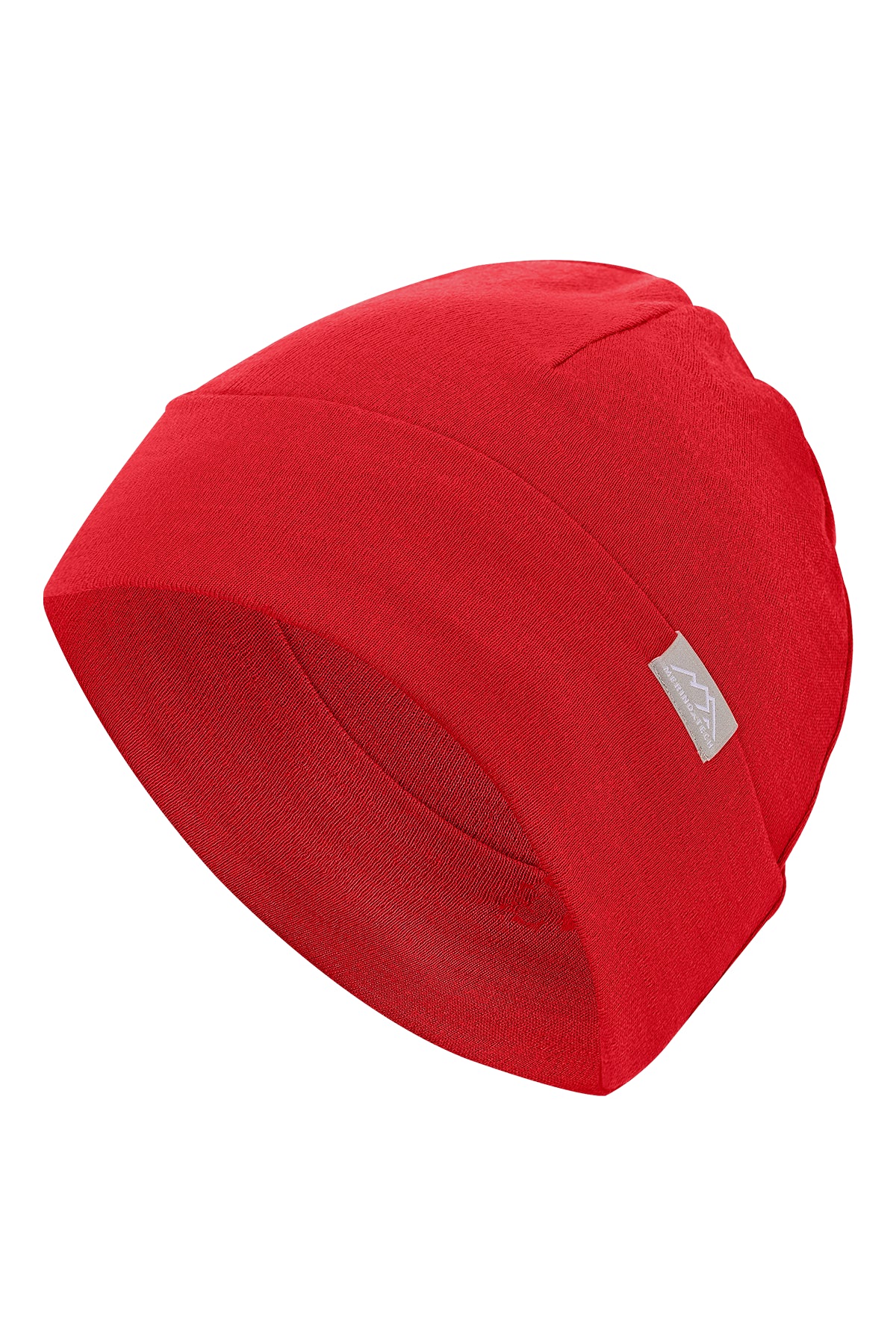 Merino Tech children's cherry red Merino beanie