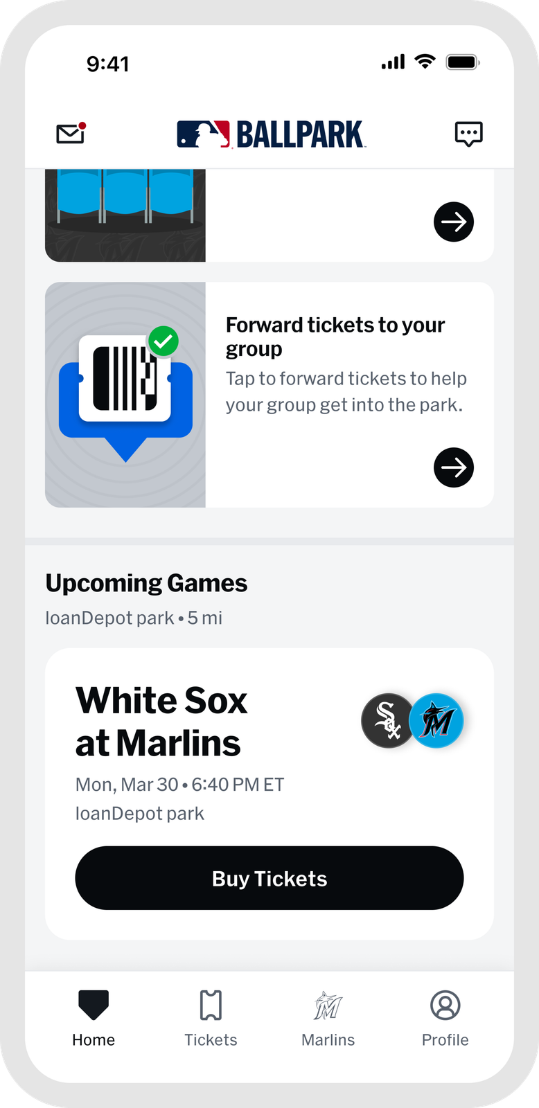 Miami Marlins group ticket experience