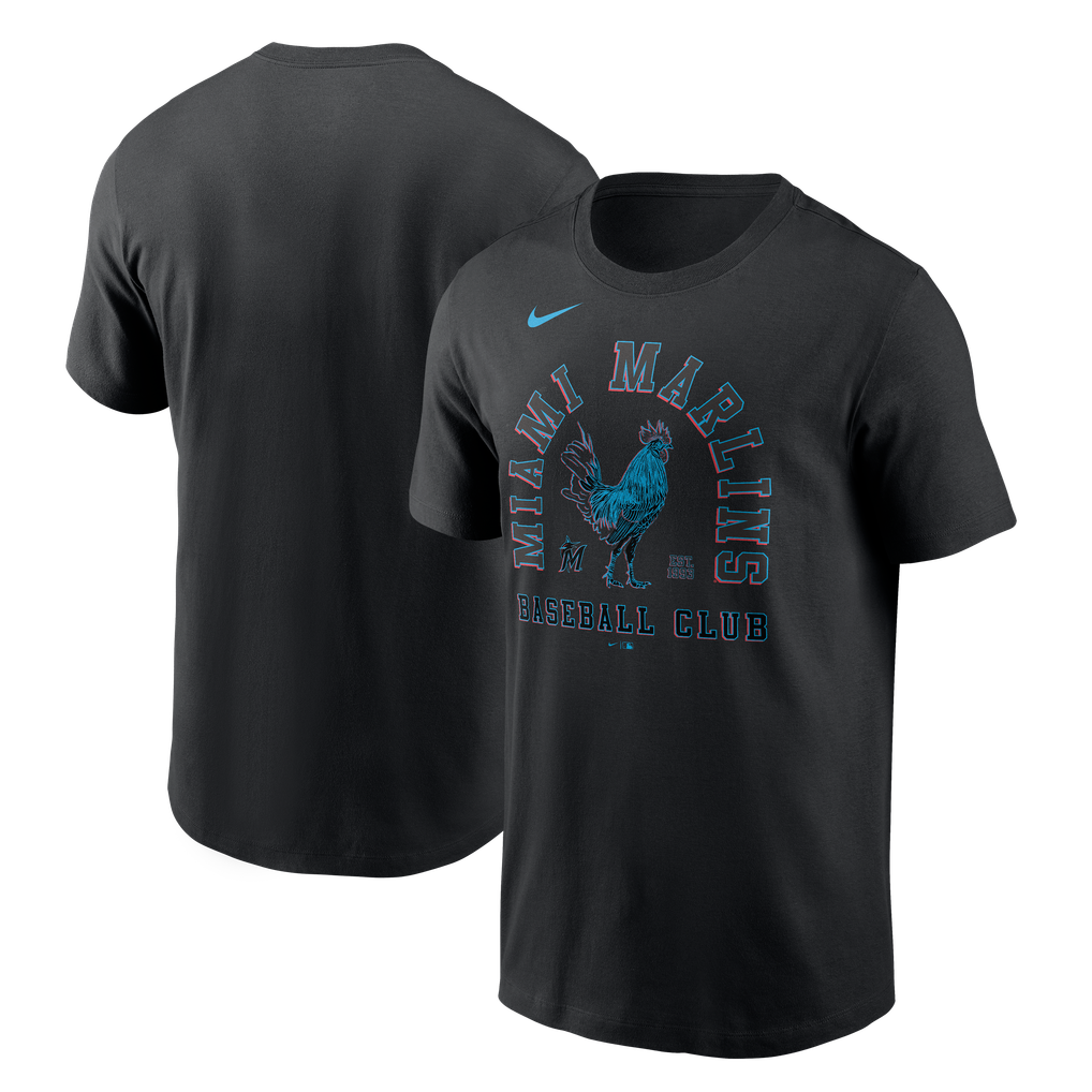 Camiseta Nike negra Miami Marlins Local