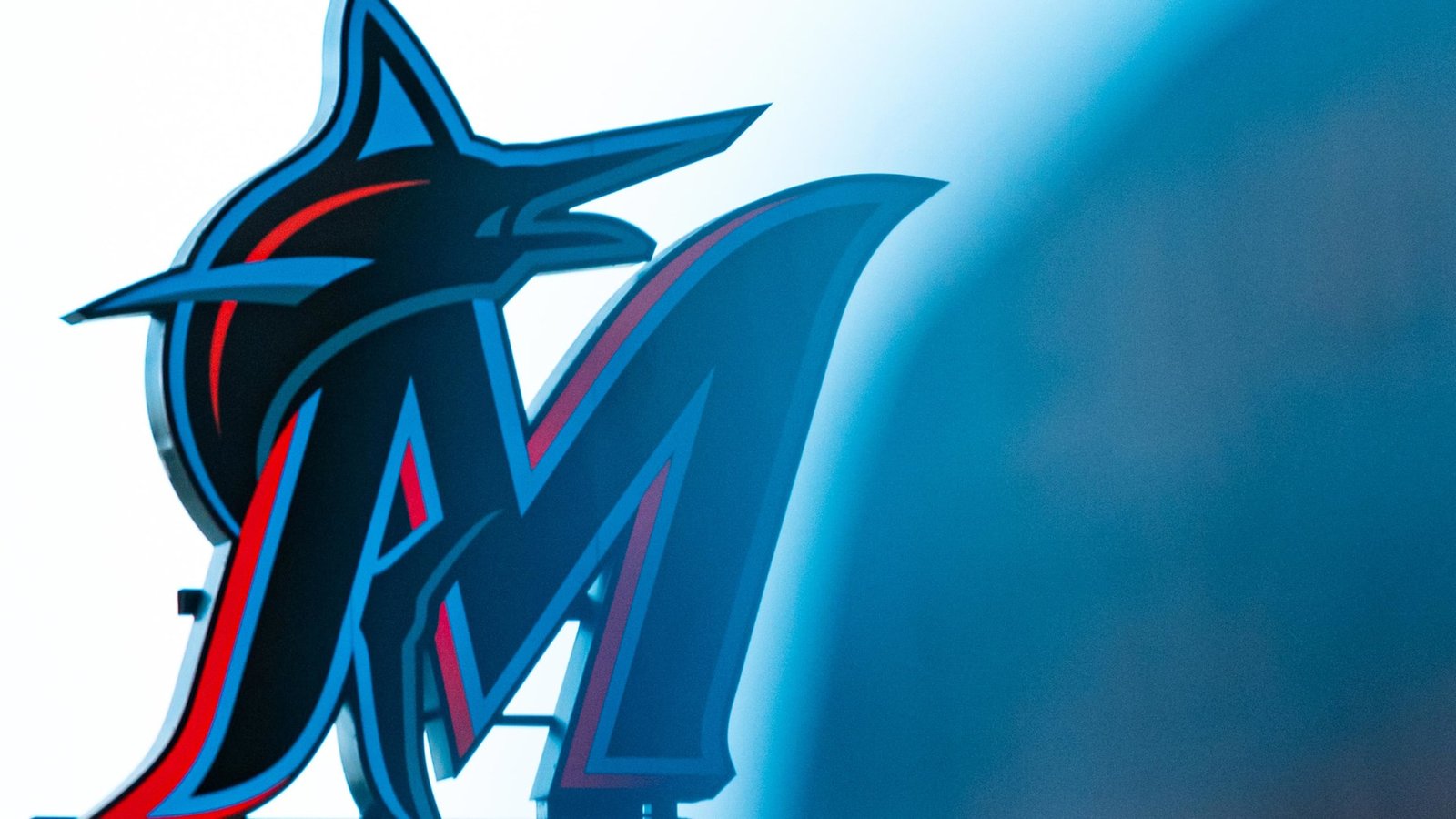 Miami Marlins logo close-up