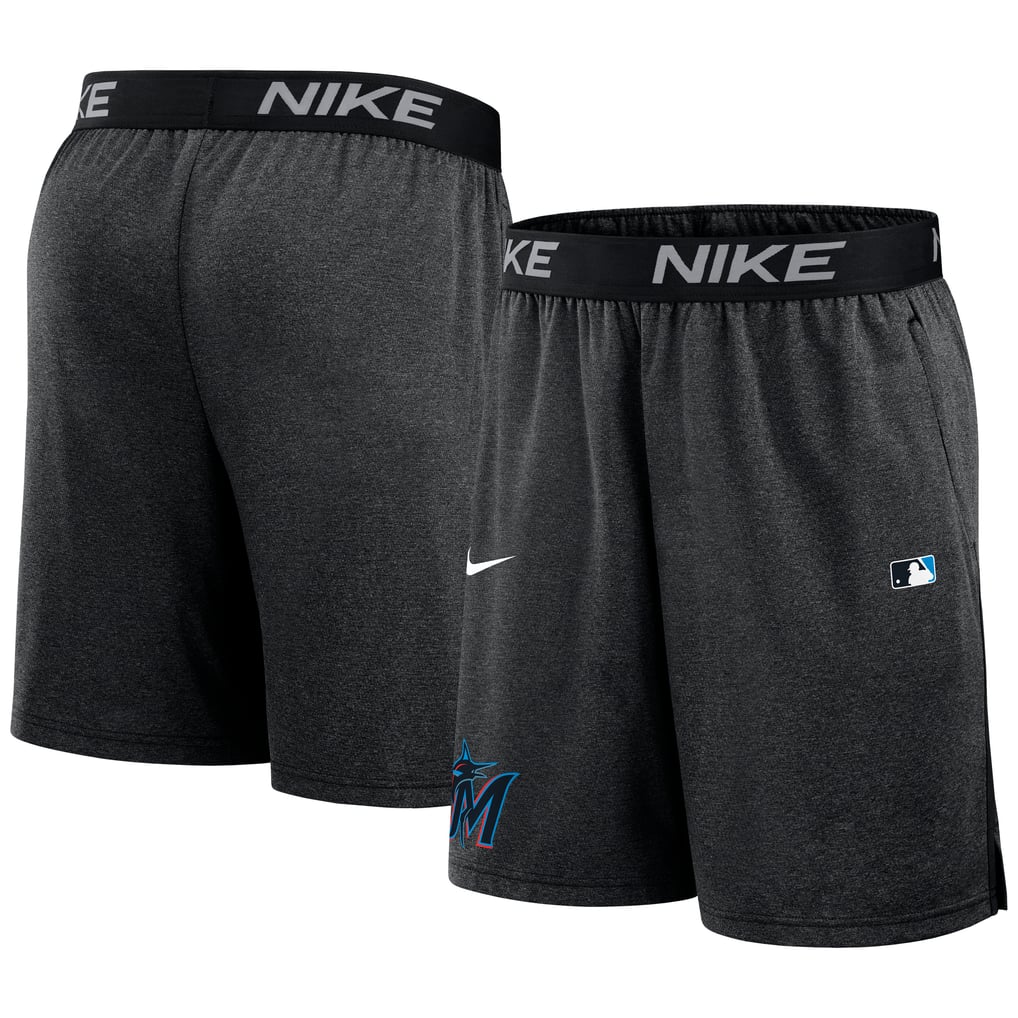 Shorts Nike negros Miami Marlins Authentic Collection Performance