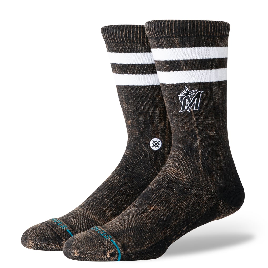 Black Stance Miami Marlins Rotation crew socks