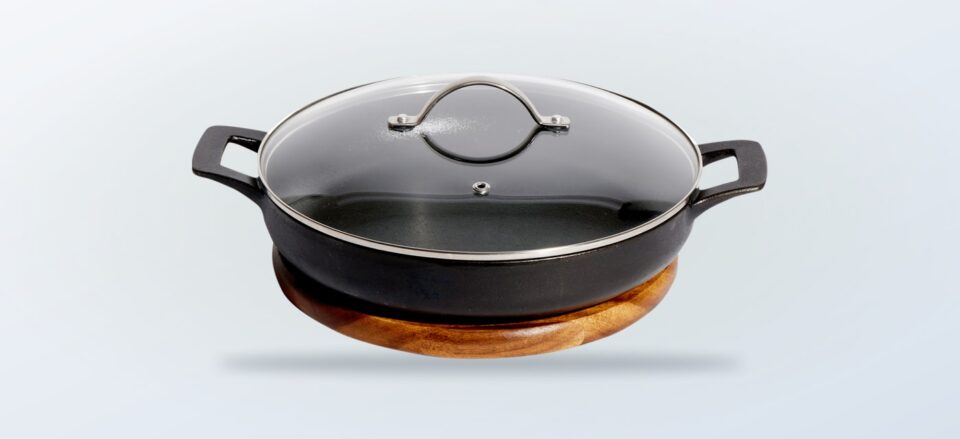 Milk Street 11-inch Everything Pan with glass lid and magnetic trivet