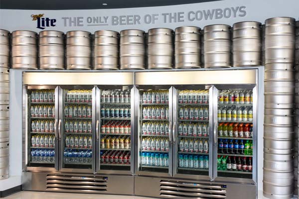 Seating and views at Miller Lite House at The Star