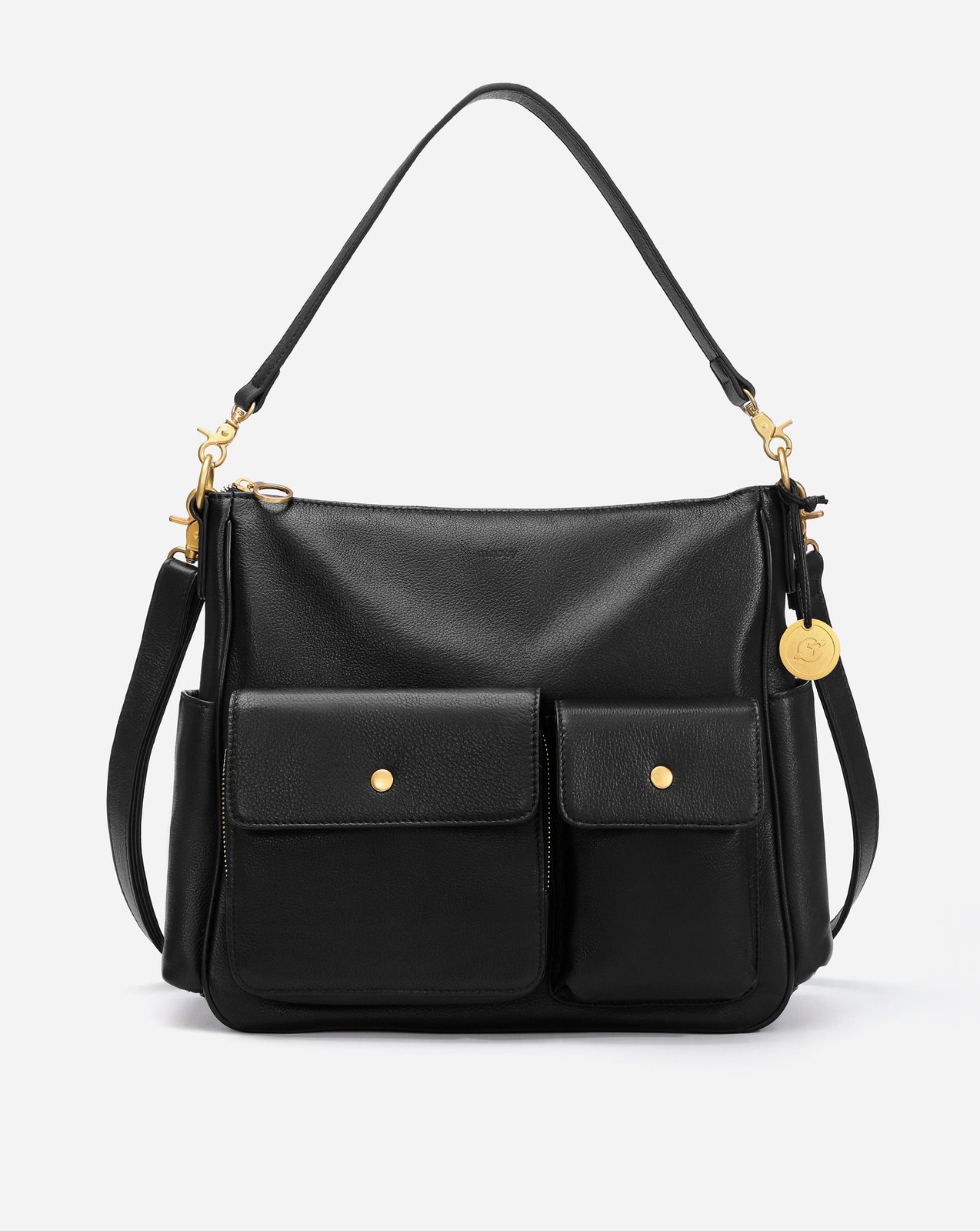 Hera leather crossbody tote bag