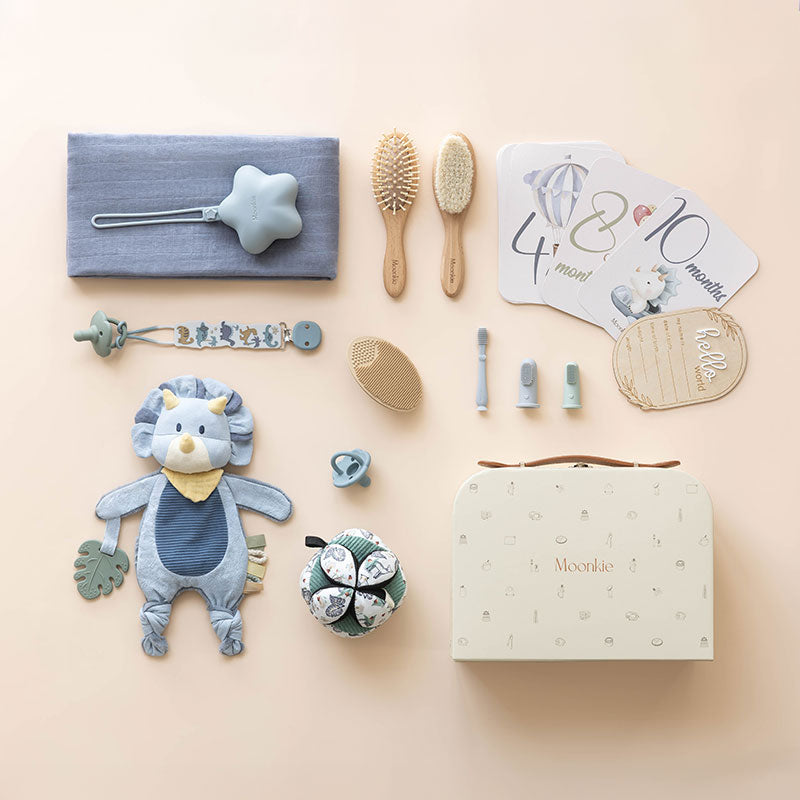 Moonkie First Moments Newborn Set in soft blue