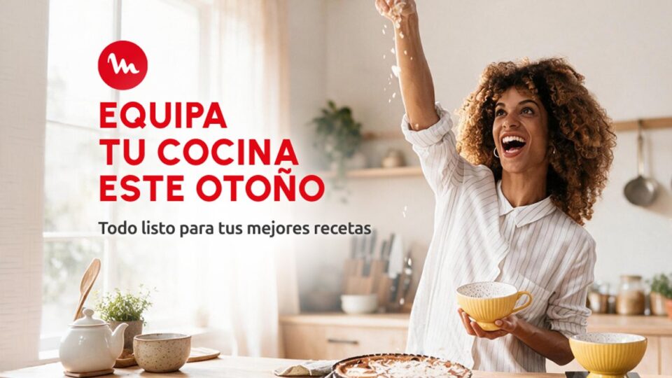 Cocina doméstica con productos Moulinex para la temporada de otoño