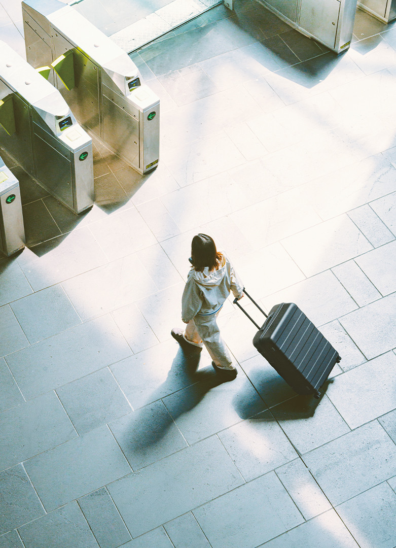 MUJI travel and everyday carry essentials in use