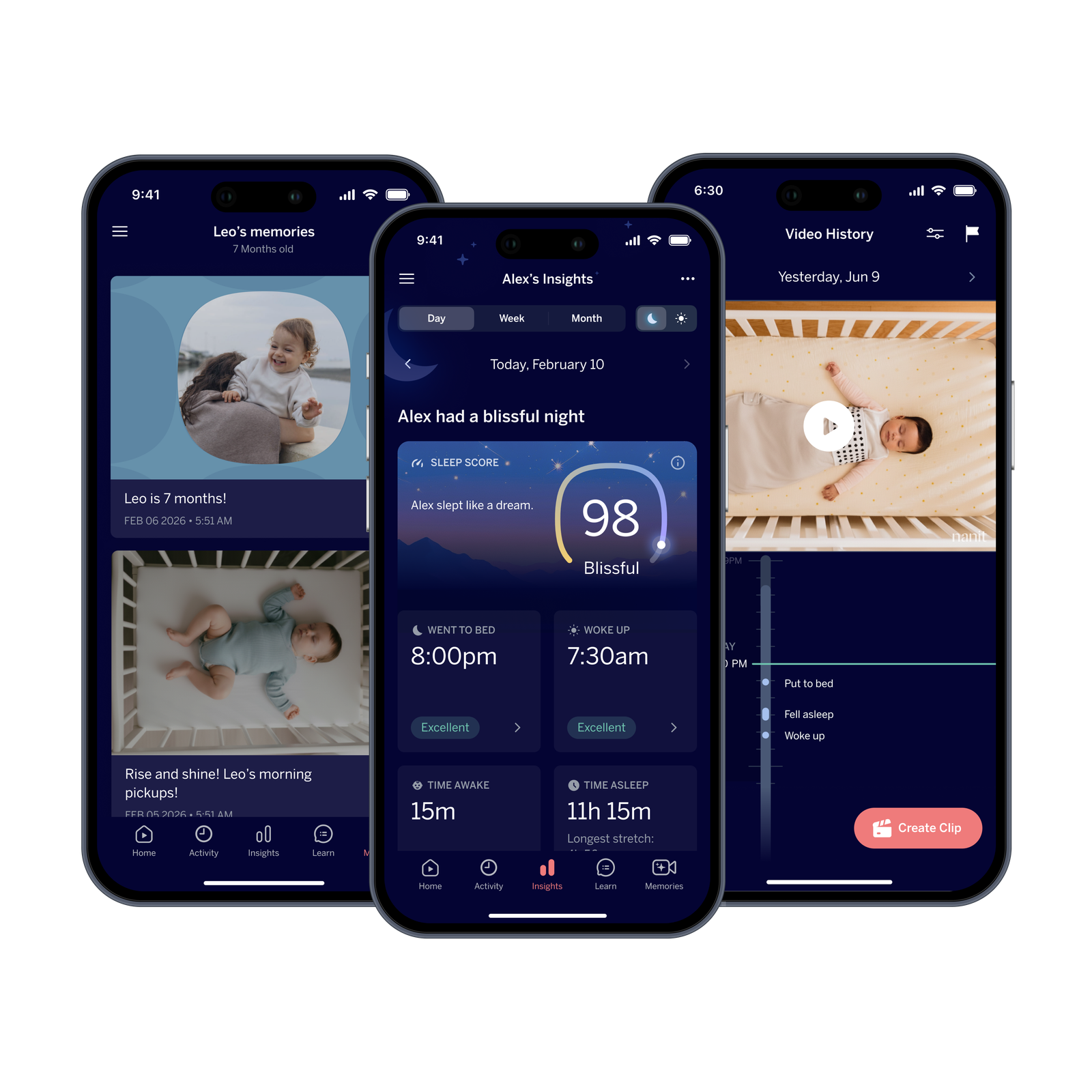 Nanit Insights Plan with baby memories