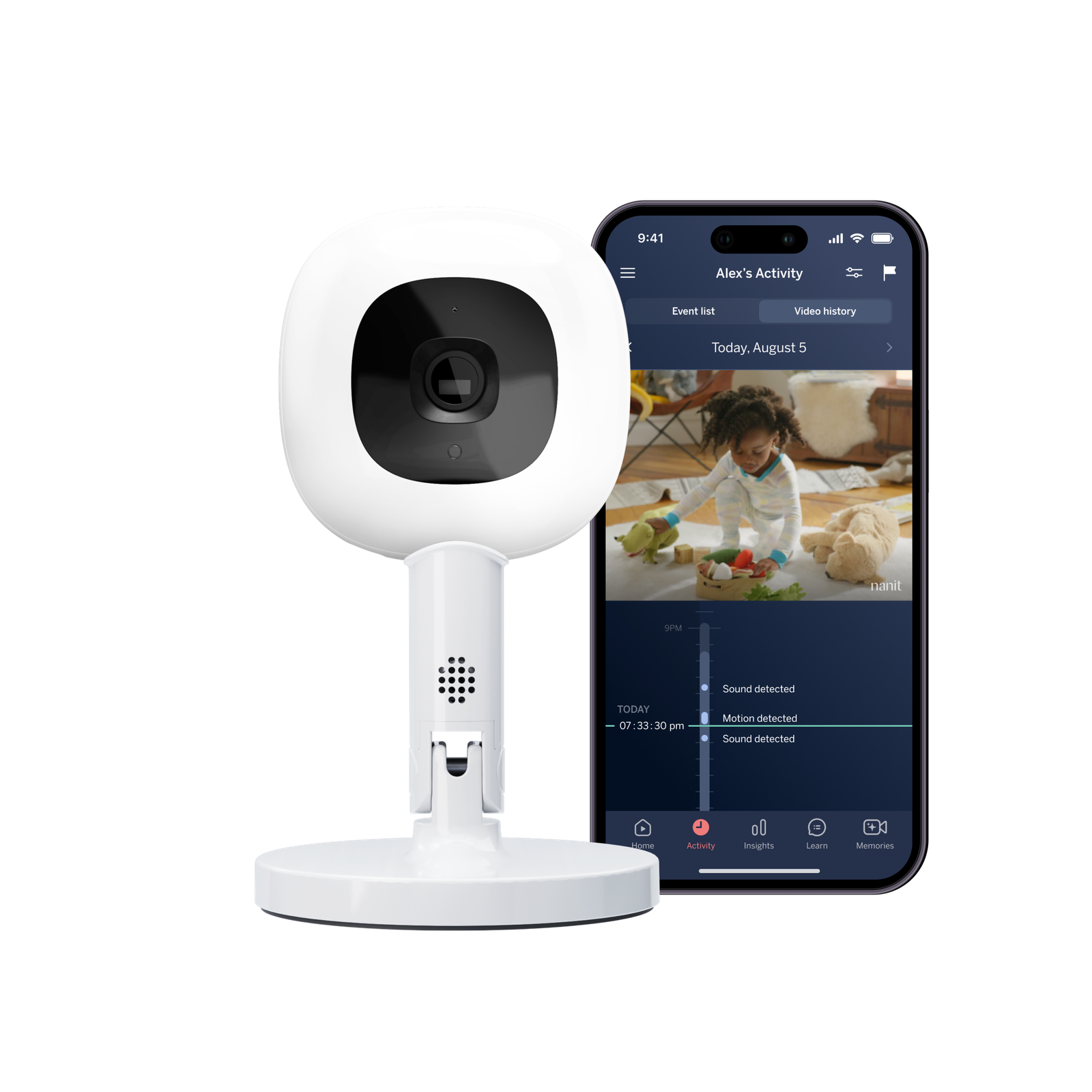 Nanit smart baby monitor with Flex Stand