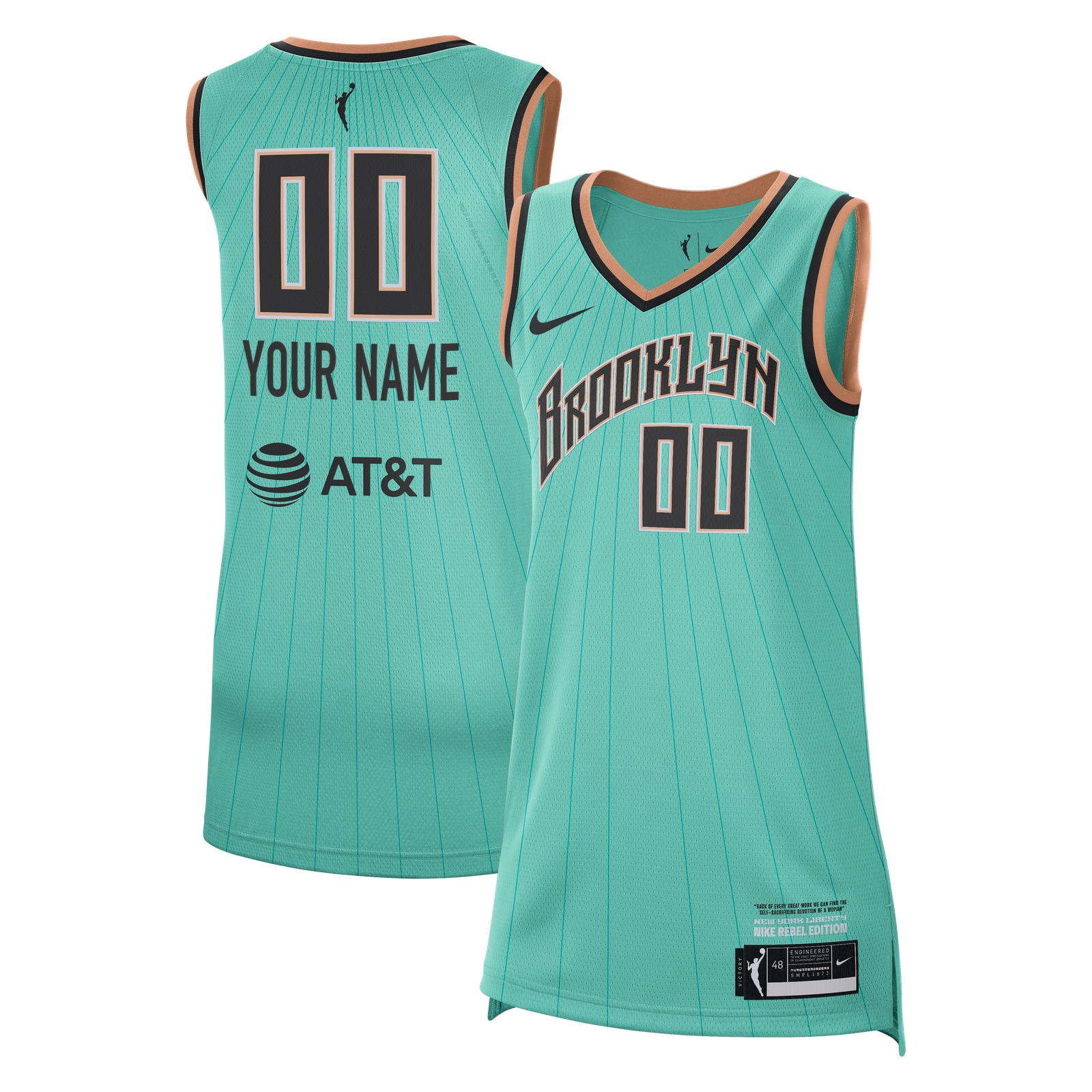 Mint Nike New York Liberty Victory Custom Jersey