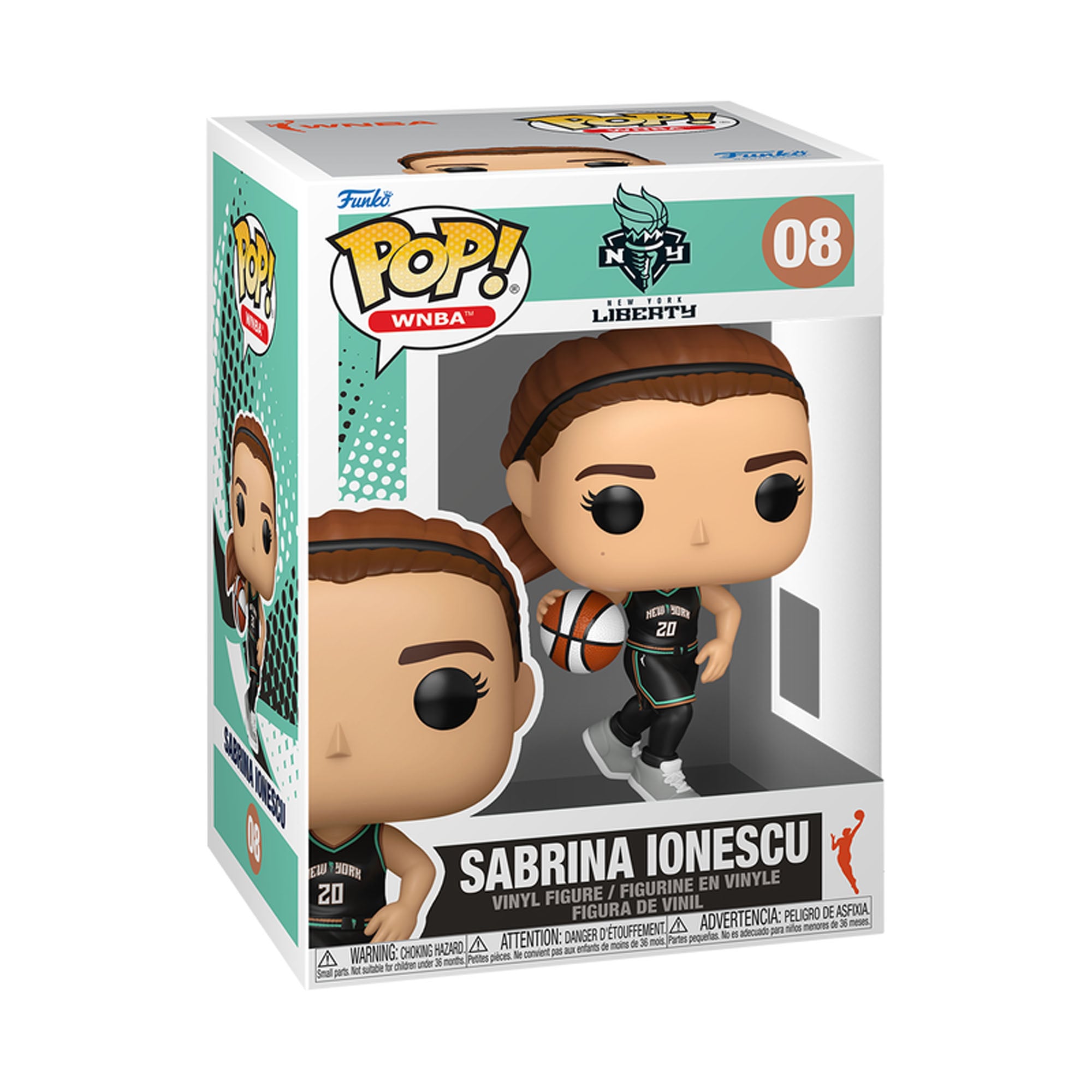 Sabrina Ionescu New York Liberty Funko Pop vinyl figure
