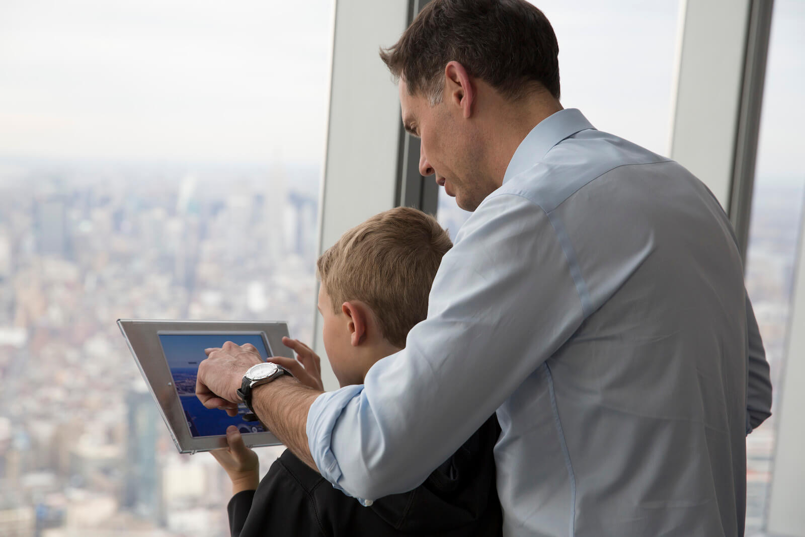 Detailaufnahme aus dem Aussichtsbereich des One World Observatory