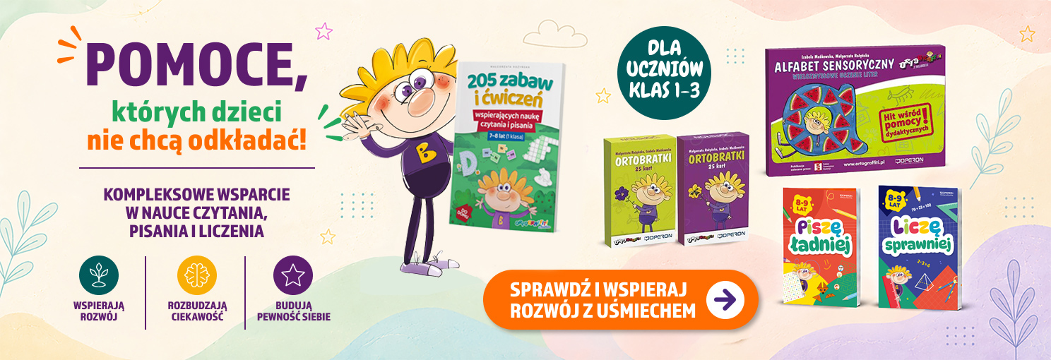 Pomoce edukacyjne Operon dla klas 1-3