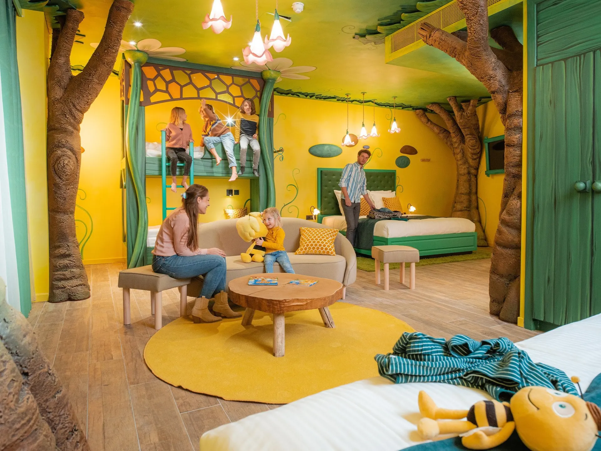 Chambre thématique du Plopsaland Theater Hotel