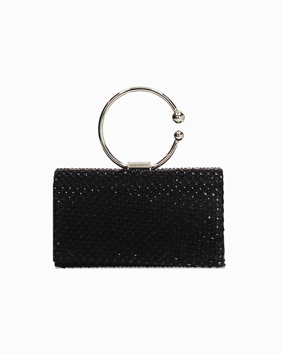 Mini bag nera Primadonna con pietre luminose