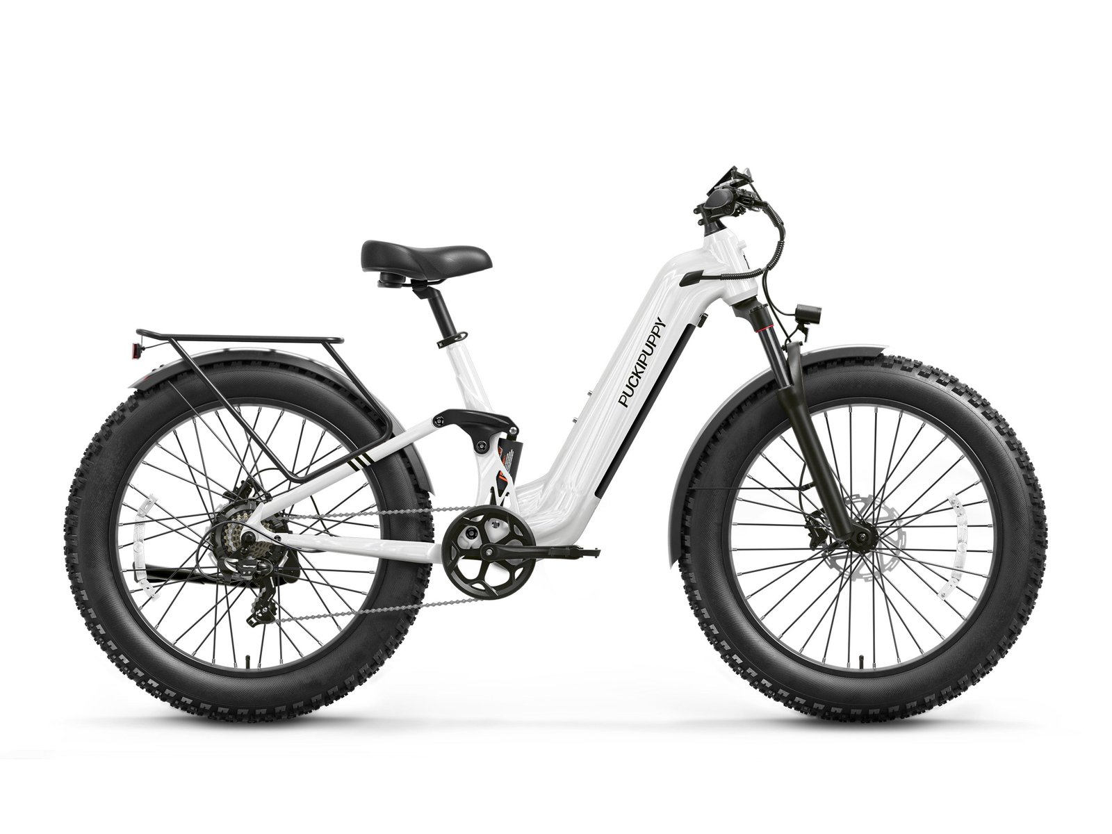 Puckipuppy Boxer ST e-bike in white