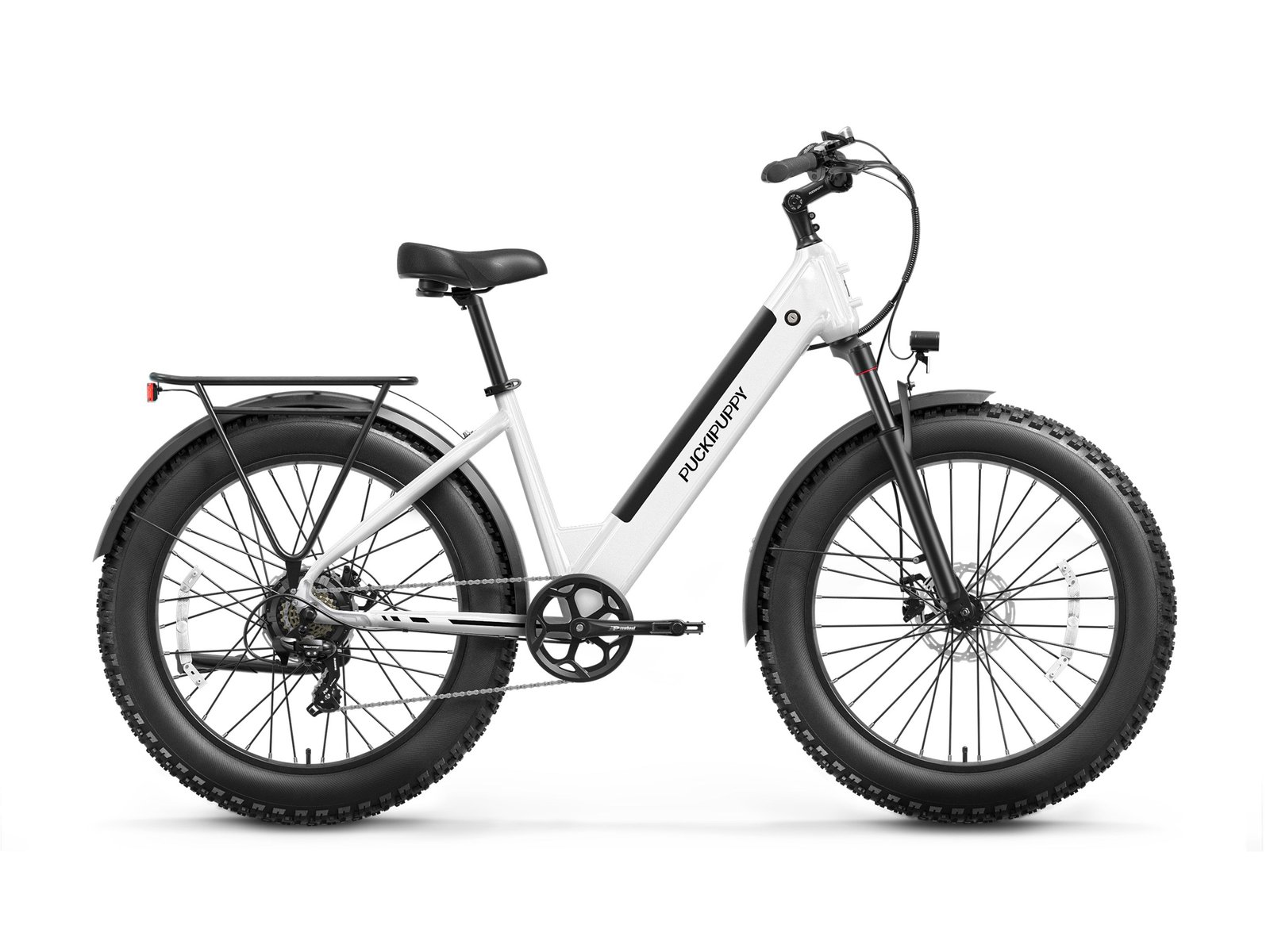 Puckipuppy Samoyed e-bike in white