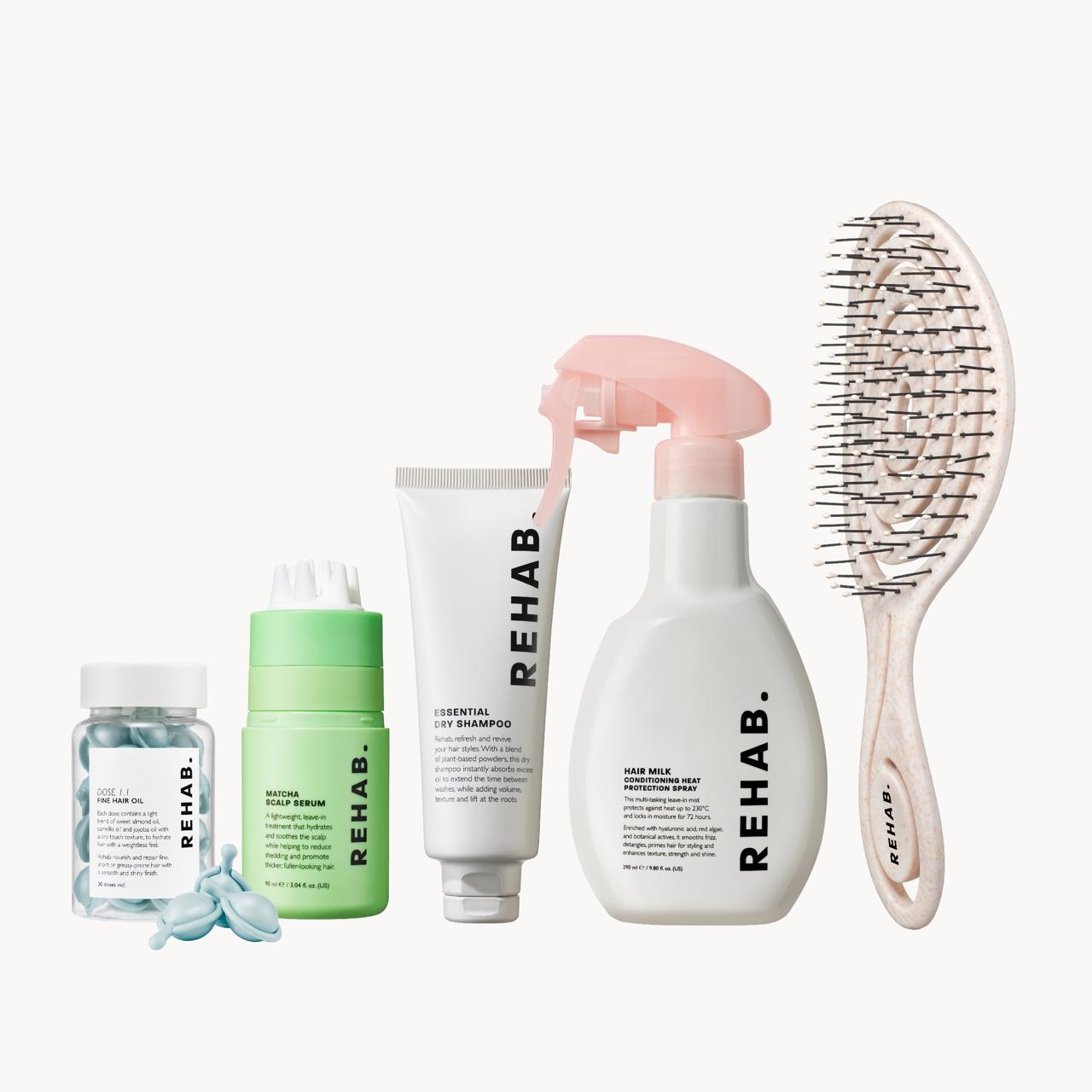 REHAB Your Hair Fine Hair Routine product bundle