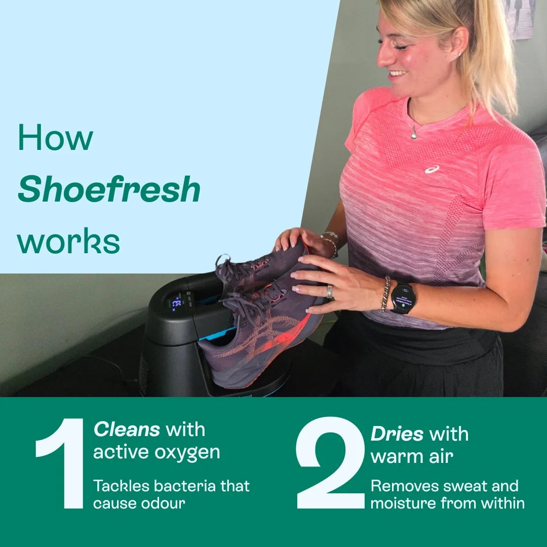 Zwarte Shoefresh Opod in detail