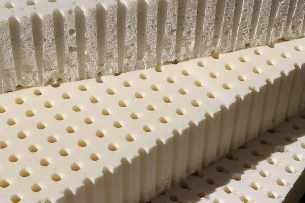 Natural latex material used in a Sleep EZ mattress