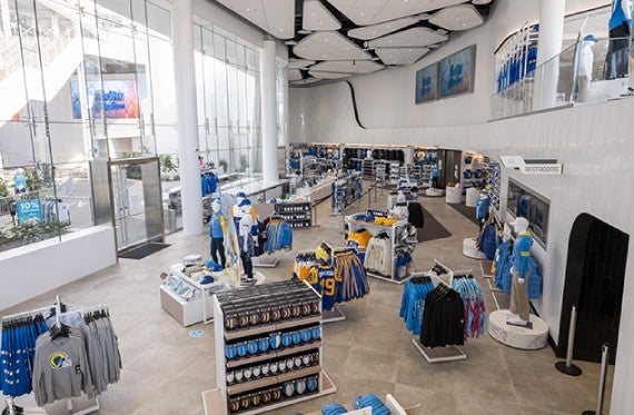 The Equipment Room team store at SoFi Stadium