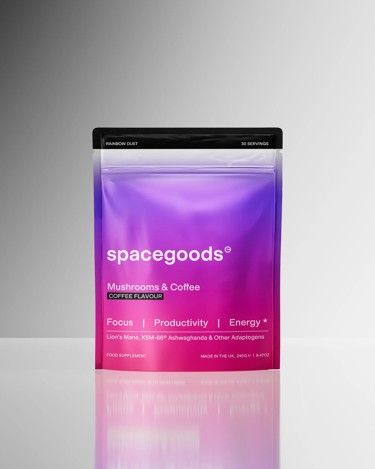 Spacegoods Rainbow Dust coffee flavour pouch