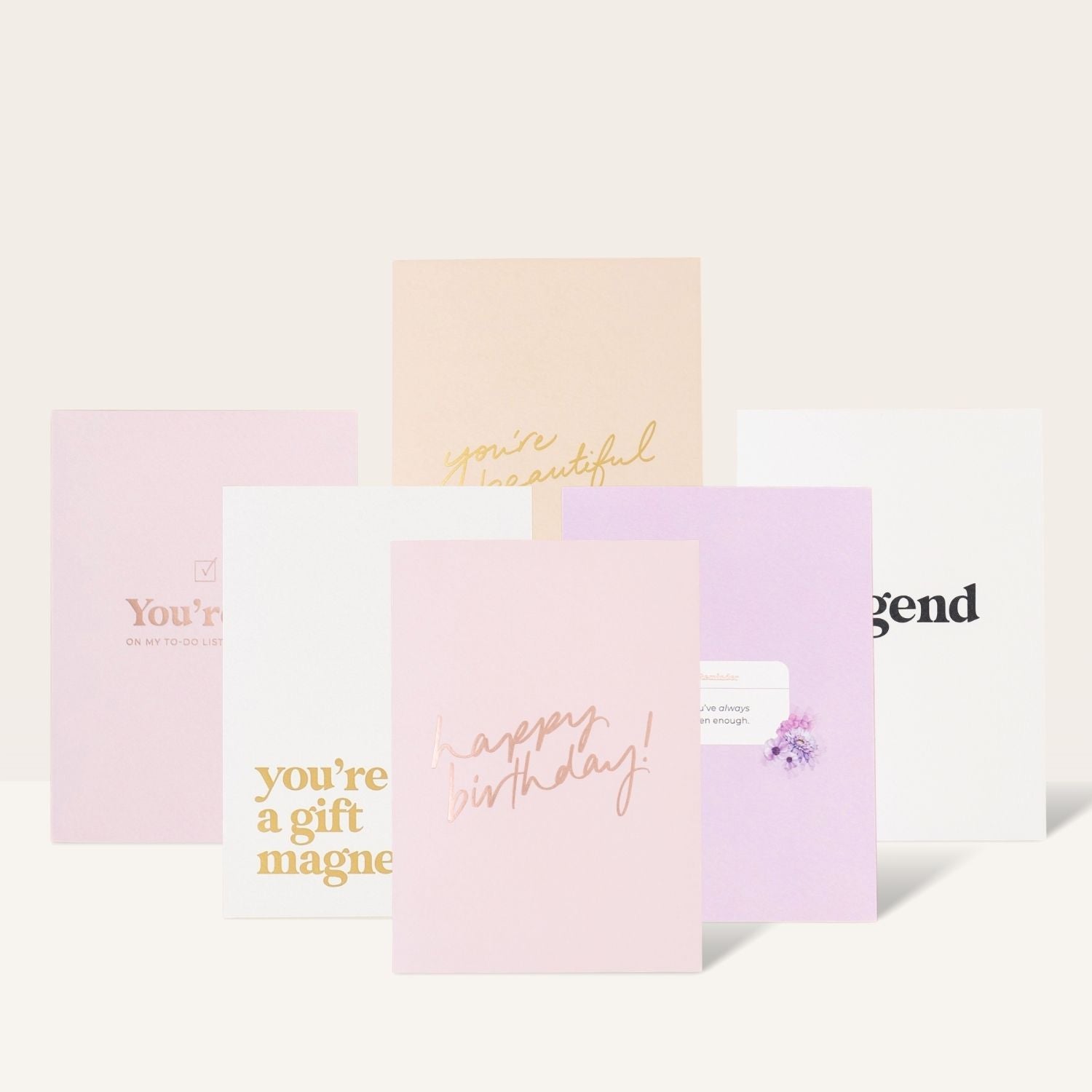 Luxe Greeting Cards six-pack with envelopes