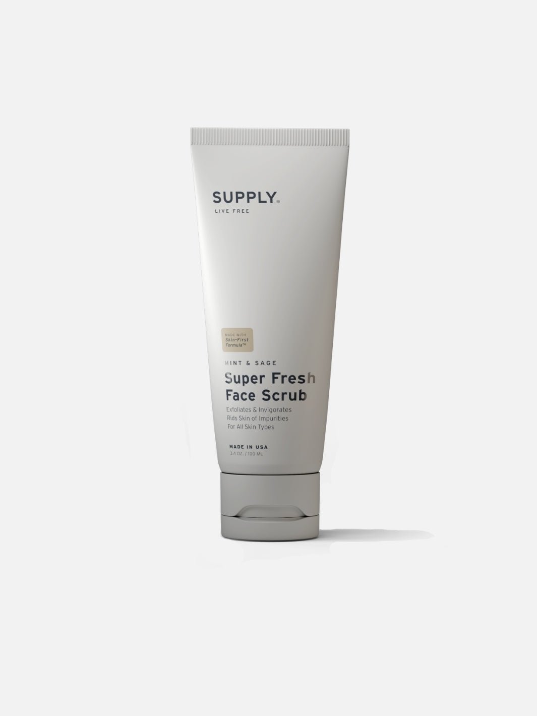 Supply Super Fresh Face Scrub container