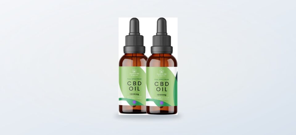 SupremeCBD 1000mg CBD Oil bottles