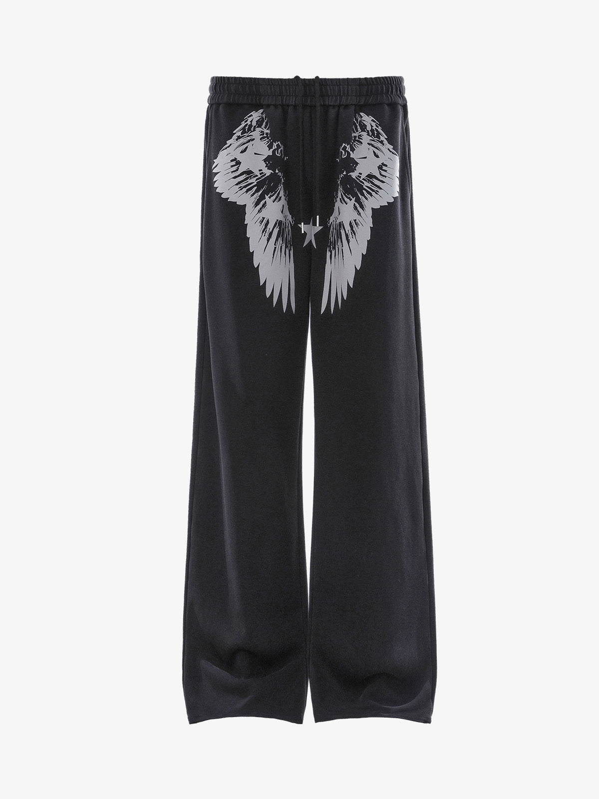 Thesupermade Inc wing star graphic draped jazz pants