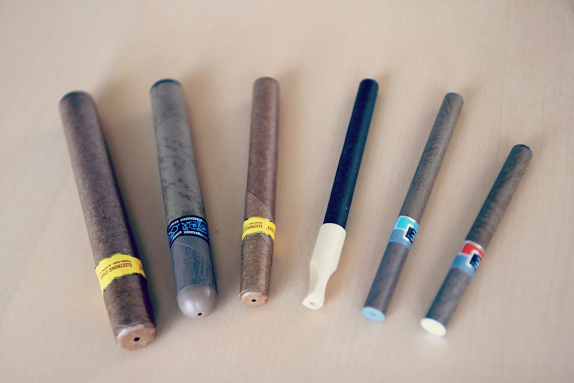 Black electronic cigarette shown in a close product view