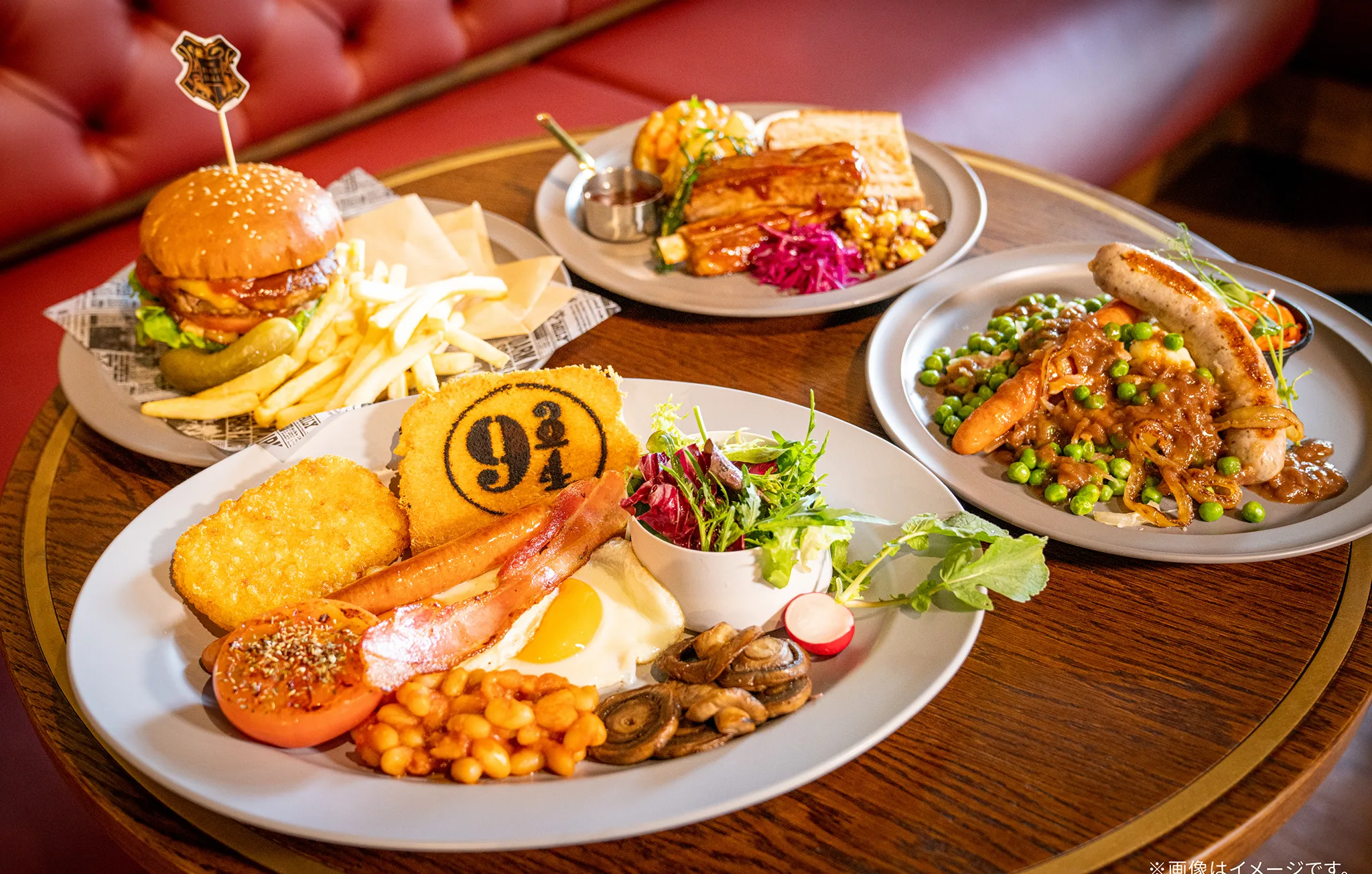 Food served at Warner Bros. Studios Japan