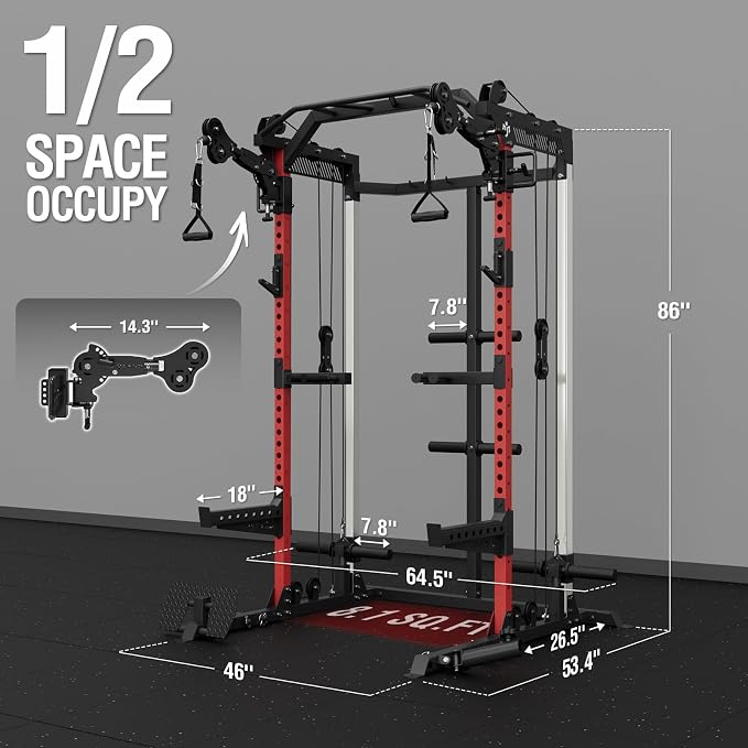 HR05 half rack dimensions graphic