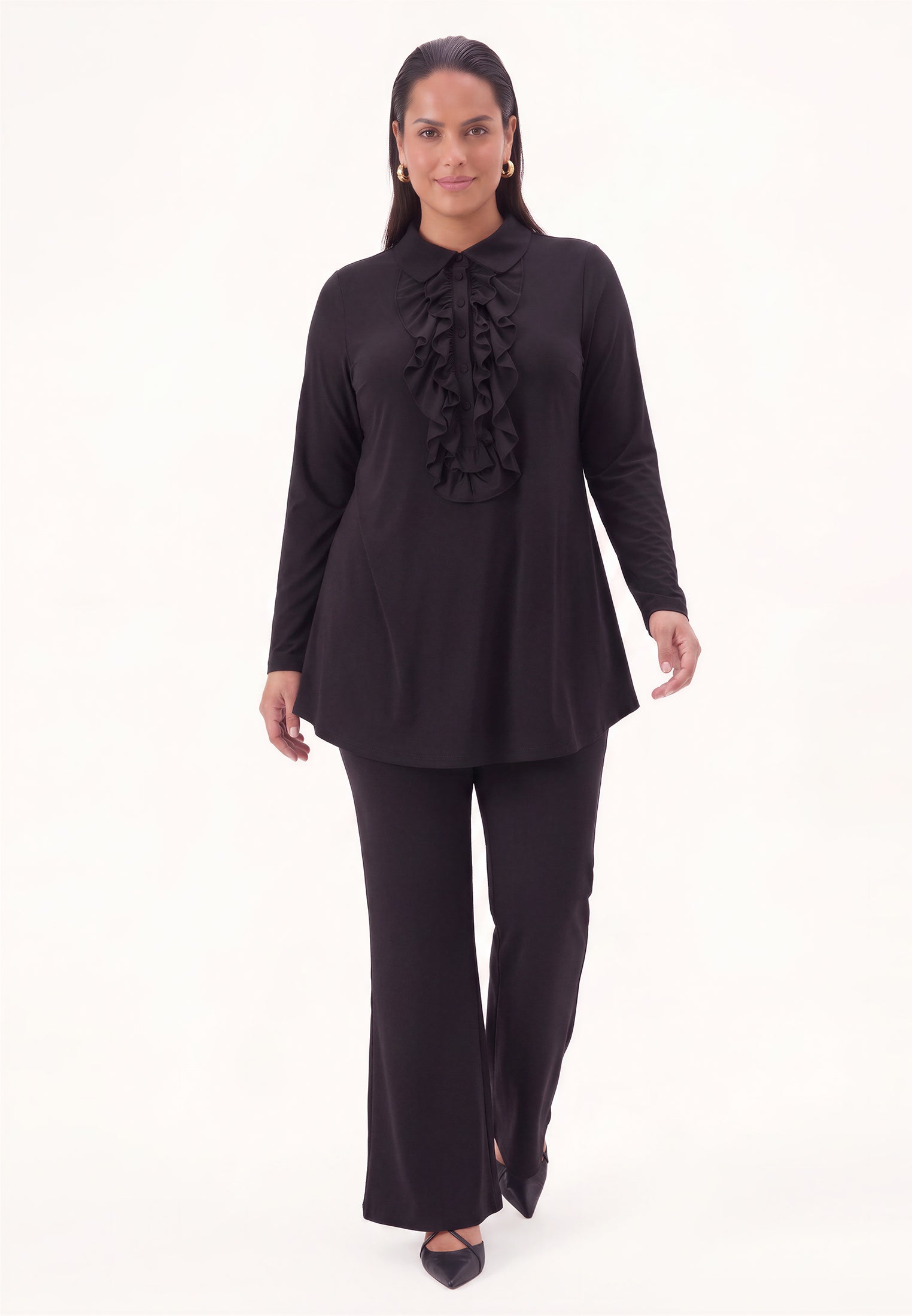 Pantalon bootcut MIRAGE noir de Yoek