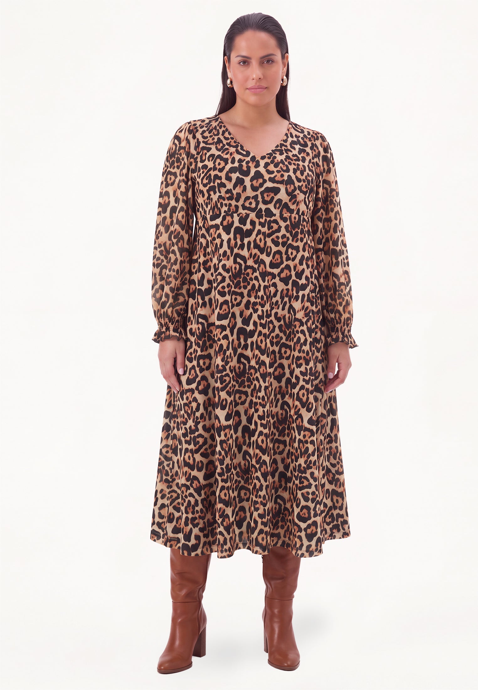 Robe midi LEONY imprimée de Yoek