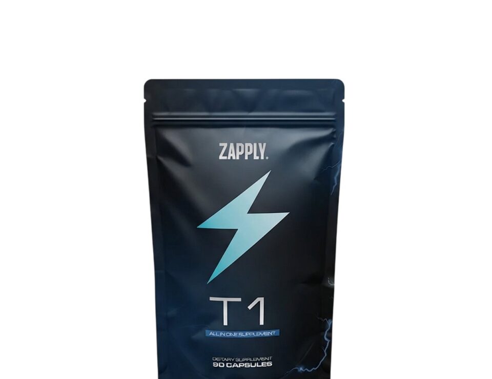 Zapply T1 Testo Charge pouch on a dark background