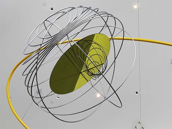 Moving art installation in the AT&T Stadium collection