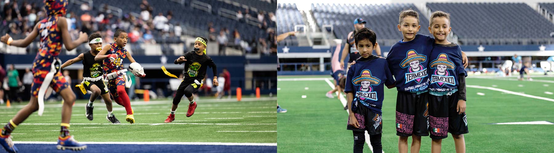 Youth football field event at AT&T Stadium