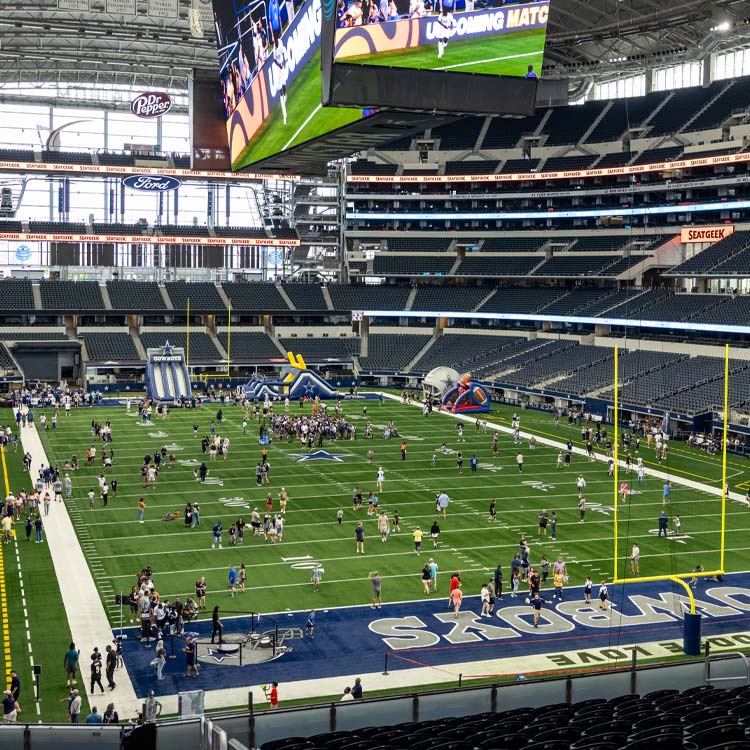 Rally Days tour activity at AT&T Stadium
