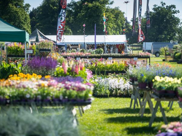 Flower show displays at Blenheim Palace