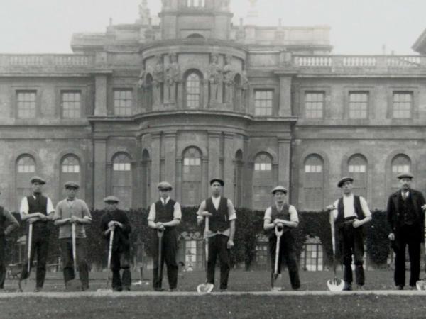 Stonework restoration at Blenheim Palace
