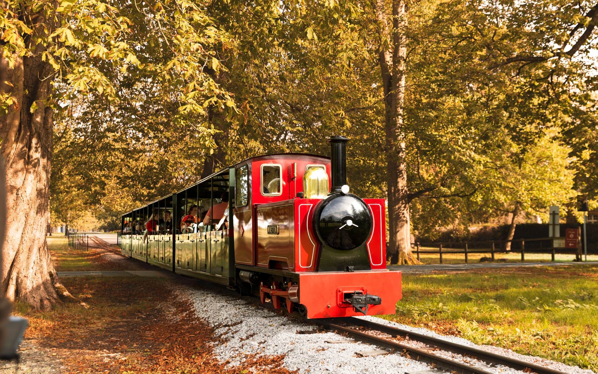 Miniature train ride in the Blenheim Palace grounds