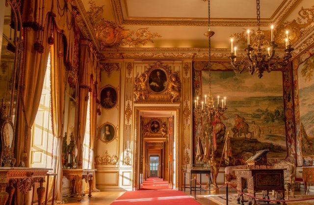A detailed interior room at Blenheim Palace