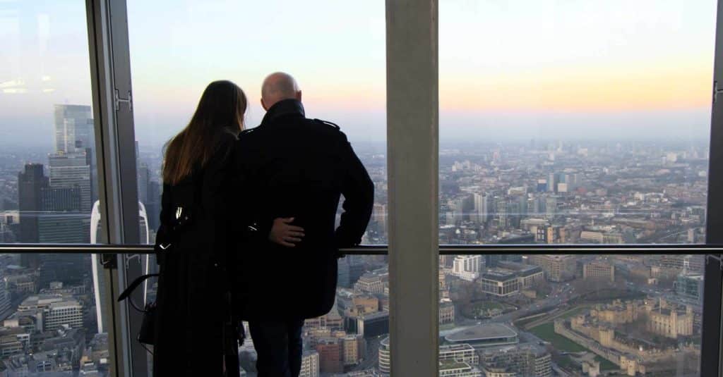 The Shard rising above the London skyline