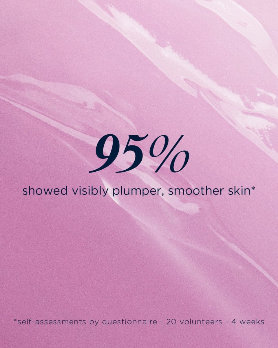 Plumper smoother skin claim graphic